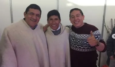 Poncho Zuleta, Nairo Quintana y El Cocha Molina.