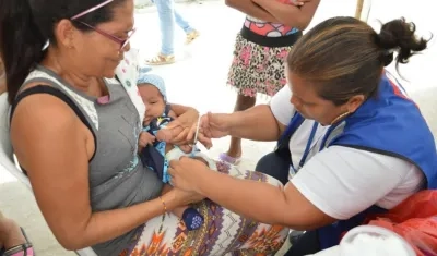 Soledad completará este sábado el esquema de vacunación a 805 niños menores de un año.