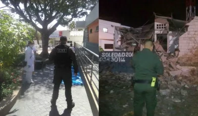 Imágenes de los atentados en el barrio San José y Soledad 2000.