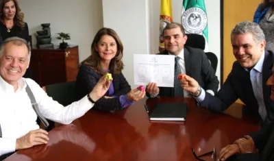 Alejandro Ordóñez, Marta Lucía Ramírez e Iván Duque.