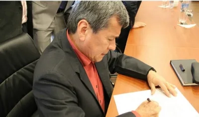 Pablo Beltrán, jefe de la delegación del ELN en Quito.