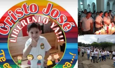 Cristo José Contreras, niño de 5 años secuestrado en Norte de Santander.