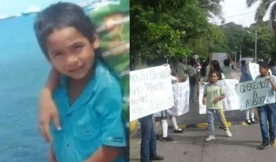 Alberto Cardona Sanguino, menor de 6 años, desaparecido en Santa Marta.