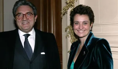 Wojciech Janowski y su esposa Sylvia Ratkowski-Pastor, hija de Hélène Pastor, en Mónaco, en 2003