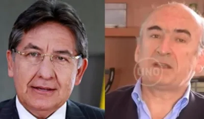 El Fiscal Martínez y el controller de la Ruta del Sol, Jorge Enrique Pizano, quien falleció hace unos días.