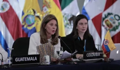 La Vicepresidenta de la República, Marta Lucía Ramírez.