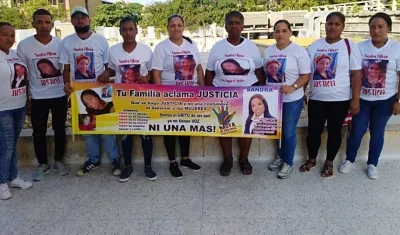 Los familiares de Sandra Milena Quintero Yepes.