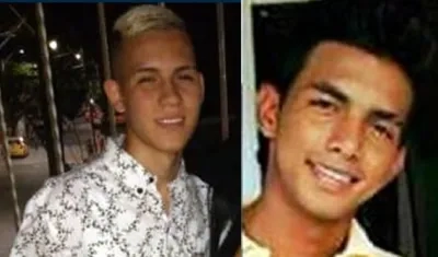 Miguel Ángel Torres Sánchez, víctima (lado izquierdo); Milton Reyes Ortega, presunto víctimario (lado derecho).