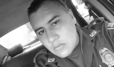 José David Peralta Carvajal, el patrullero fallecido.