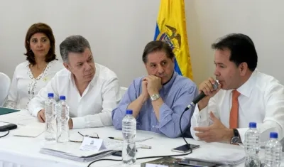 Reunión liderada por el Presidente Juan Manuel Santos en Cúcuta para dar a conocer nuevas medidas para atención y control de migración venezolana. 