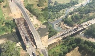 El Puente Simaña, reabierto al paso vehicular.