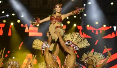 La reina del Carnaval, Valeria Abuchaibe.