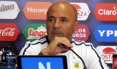 Jorge Sampaoli, técnico de la Selección Argentina. 