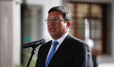 El ministro del Interior de Ecuador, César Navas.