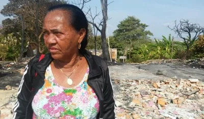 Miriam Rocío Solano, mamá de Yajaira Isabel Martínez Solano, quien provocó el incendio.
