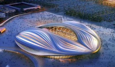 Uno de los estadios que están siendo construidos para el Mundial. 