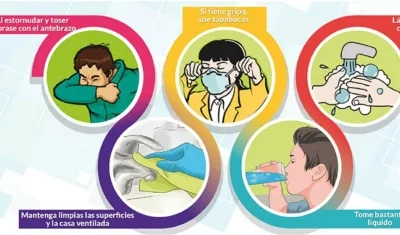 En la imagen algunas recomendaciones para prevenir las enfermedades respiratorias agudas.