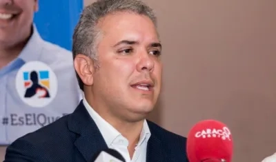 Iván Duque, candidato presidencial.