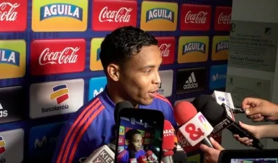 Luis Fernando Muriel, delantero de la Selección Colombia. 