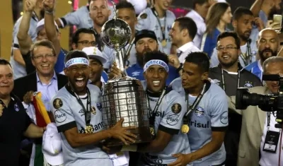 Gremio es el actual campeón de la Copa Libertadores. 