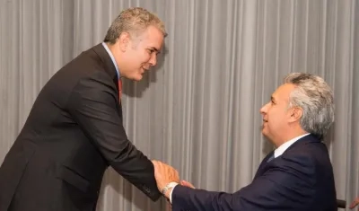 El presidente electo de Colombia, Iván Duque, afirmó que la reunión que tuvo en Bogotá con el jefe de Estado ecuatoriano, Lenín Moreno