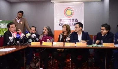 Fuerza Ciudadana y la Colombia Humana, unidos por la consulta anticorrupción.