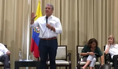 Iván Duque, presidente de Colombia, en Cali.