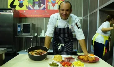 El chef barranquillero Claudio Foshi.
