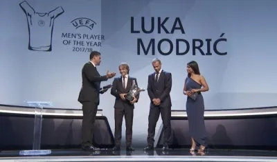Luka Modric, ganó el reconocimiento. 