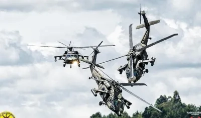 La Fuerza Aérea celebró los 30 años del uso de los helicópteros Black Hawk en Colombia.