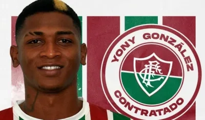 Yony González, nuevo jugador del Fluminense. 