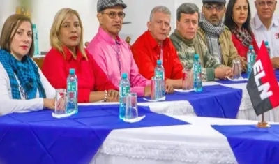 Negociadores del ELN en Cuba.