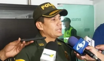 Coronel Carlos Tique, comandante operativo encargado de la Policía Metropolitana de Barranquilla.