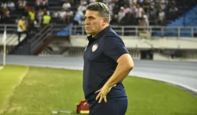 El técnico del Junior, Luis Fernando Suárez