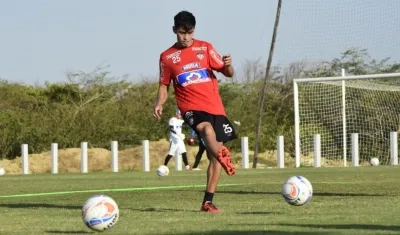 Fabián Sambueza, jugador de Junior. 