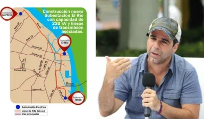 Las subestaciones de Barranquilla y el Alcalde Alejandro Char.