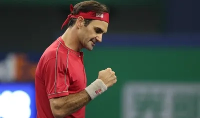Roger Federer, tenista suizo. 