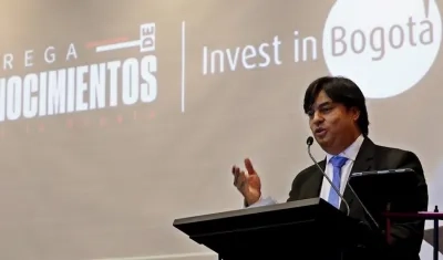 El director de la agencia Invest in Bogota, Juan Gabriel Pérez.