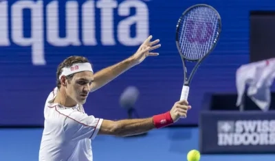 Roger Federer, tenista suizo. 