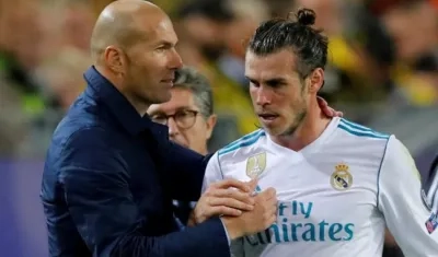 Zinedine Zidane y Gareth Bale.