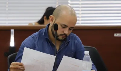 Juan Ricardo Carvajal, alias ‘El diablo’, durante las audiencias preliminares por la desaparición de Kevin y Laura.