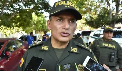El comandante de la Policía Metropolitana de Barranquilla, general Mariano Botero Coy
