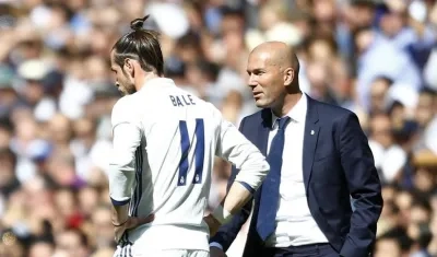 Gareth Bale y Zinedine Zidane.