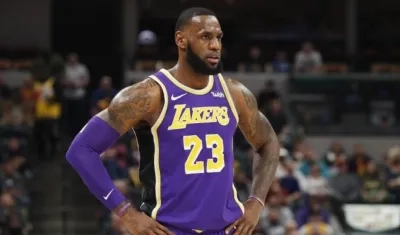 LeBron James, jugador de los Lakers. 