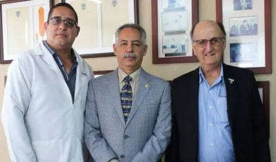 Jorge Eliecer Bolaño, Juan José Acosta y el doctor Gonzalo Barreiro.