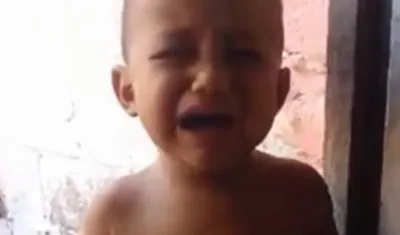 Niño que se hizo viral en el video bailando 'La rama de tamarindo'.