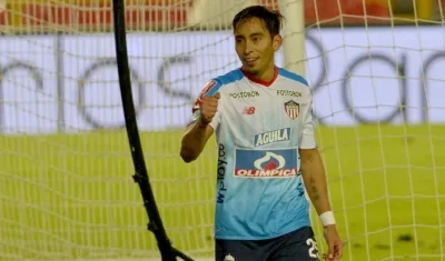 Fabián Sambueza, jugador del Junior. 