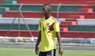 Jean Carlos Colorado, jugador de la Selección Colombia. 