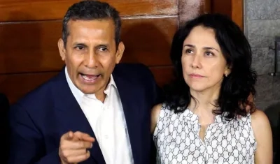 Expresidente de Perú, Ollanta Humala y su esposa, Nadine Heredia.