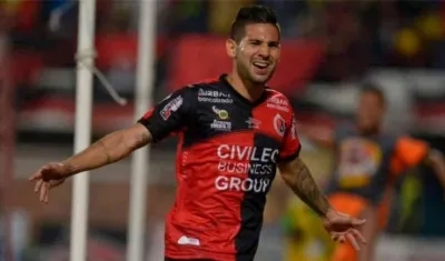 El delantero del Cúcuta, Jonathan Agudelo.